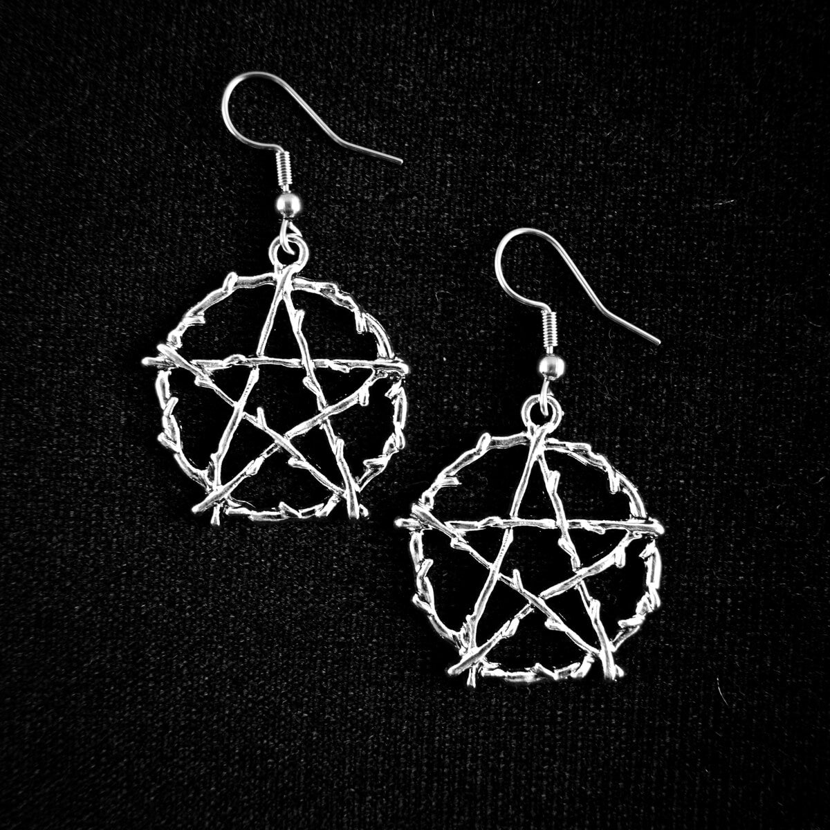 Wicca Pentagram Earrings • Extreme Largeness Wholesale