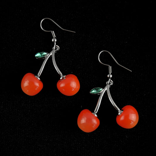 CHERRY EARRINGS - PACK OF 5 - Extreme Largeness Wholesale
