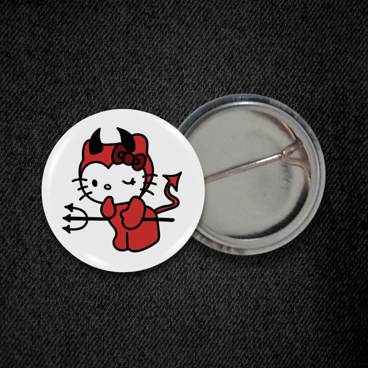Devil Kitty Badge • Extreme Largeness Wholesale