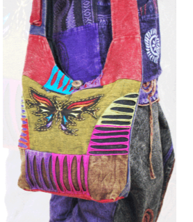 PATCHWORK BUTTERFLY SHOULDER BAG - Extreme Largeness Wholesale