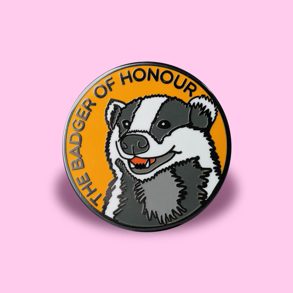 BADGER OF HONOUR ENAMEL PIN - PACK OF 5 - Extreme Largeness Wholesale