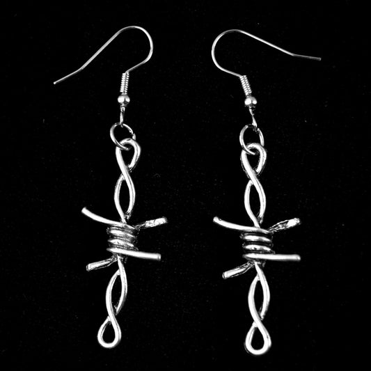 BARBED WIRE TWIST EARRINGS - PACK OF 5 - Extreme Largeness Wholesale