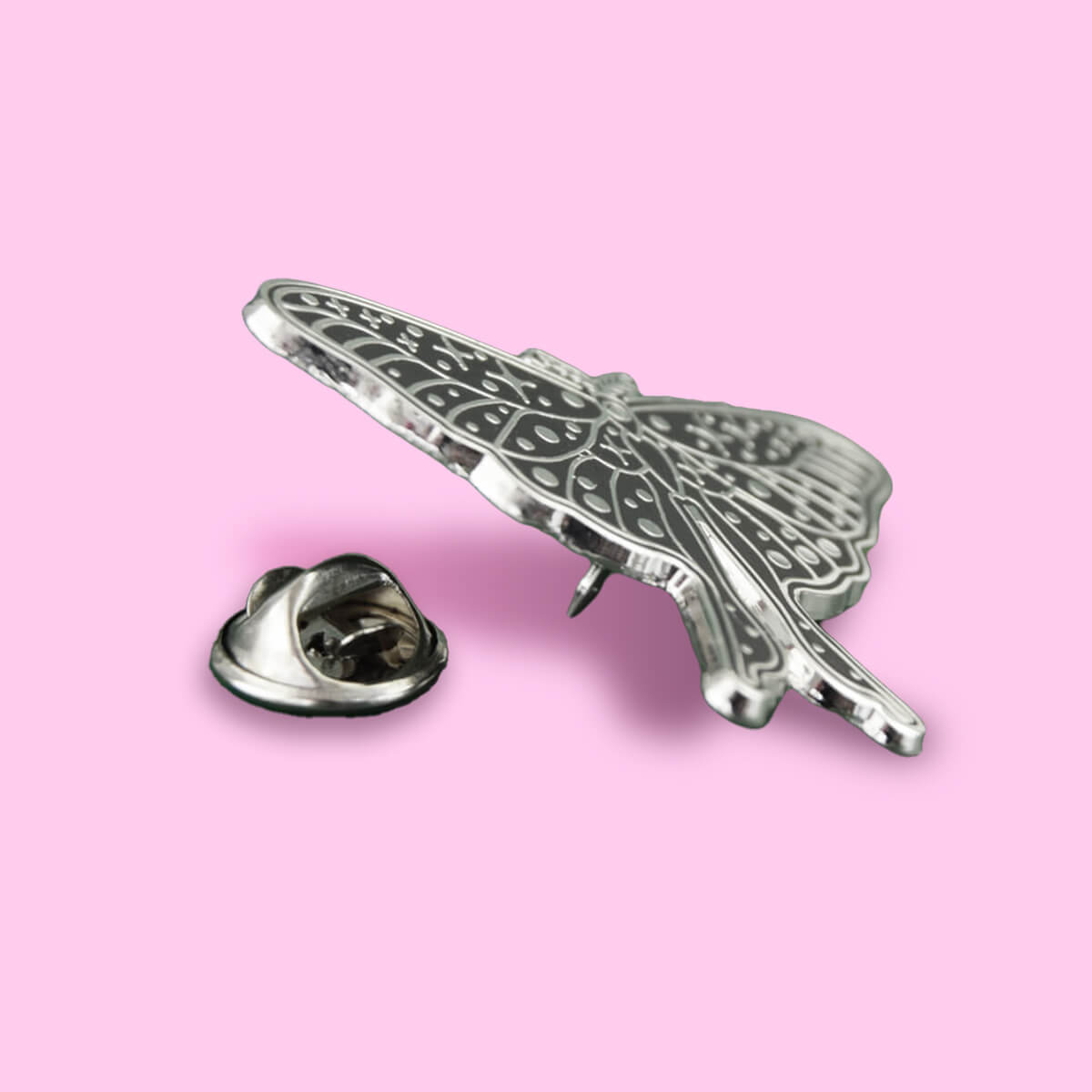 COSMIC MOTH ENAMEL PIN - PACK OF 5 - Extreme Largeness Wholesale