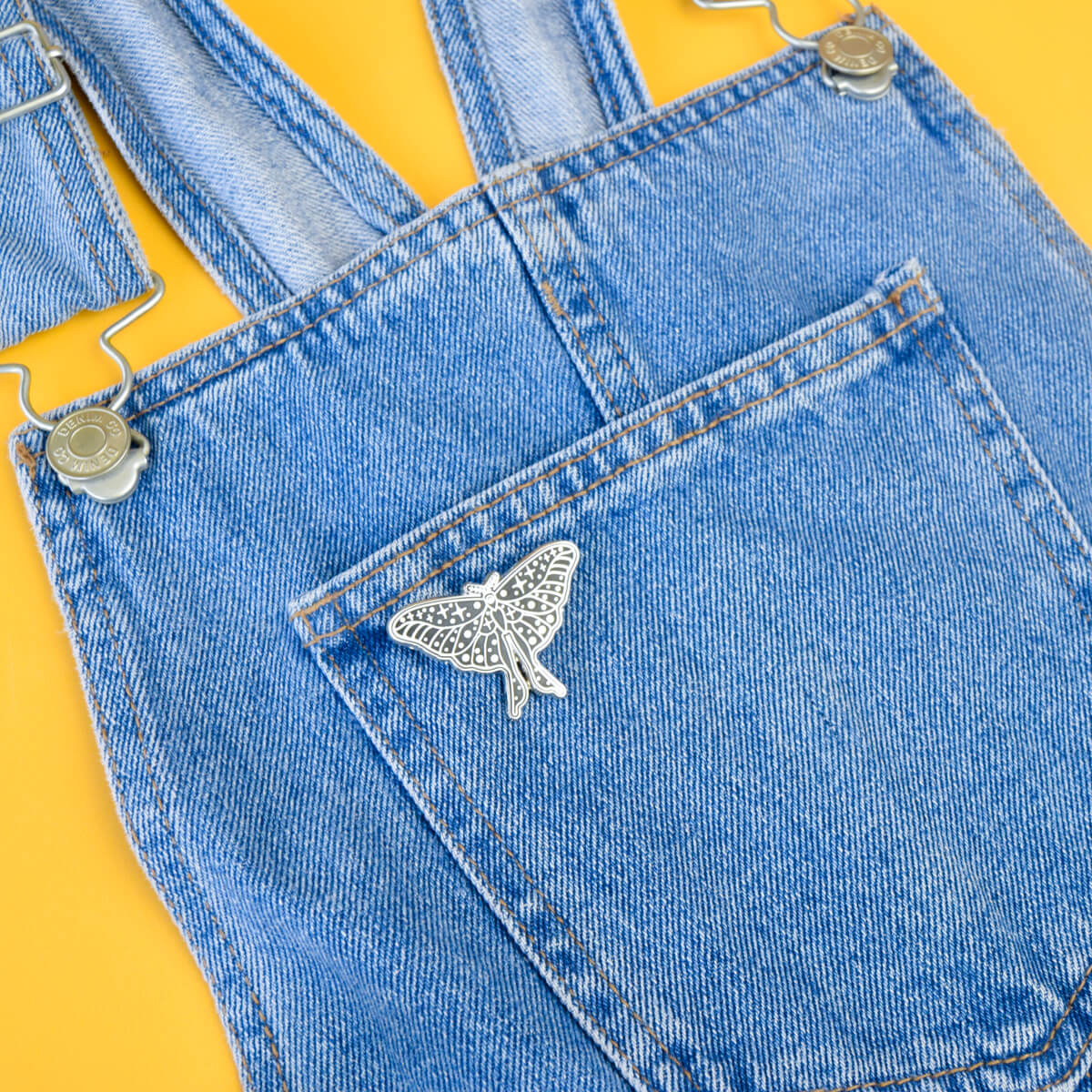 COSMIC MOTH ENAMEL PIN - PACK OF 5 - Extreme Largeness Wholesale