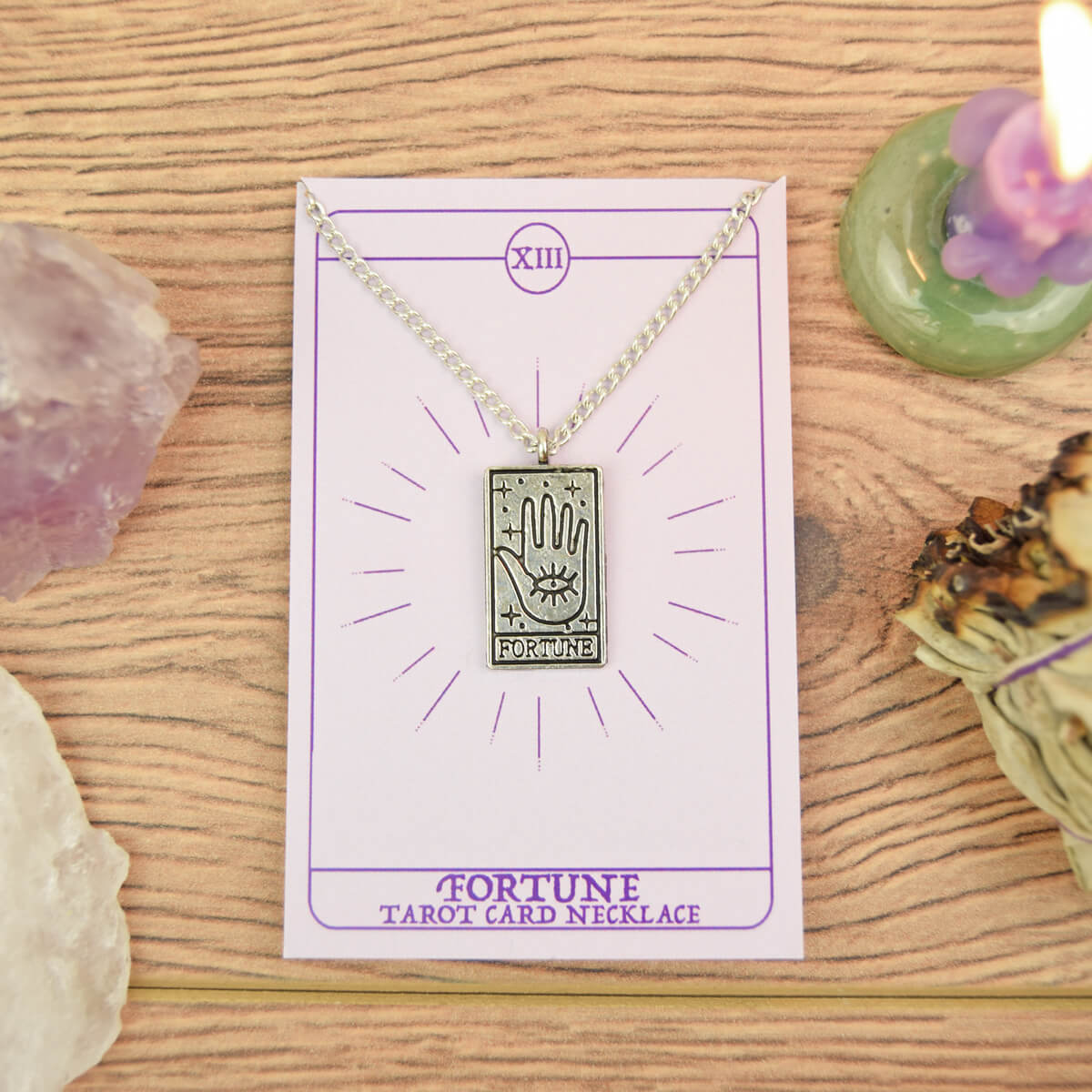 FORTUNE TAROT CARD NECKLACE - PACK OF 5 - Extreme Largeness Wholesale