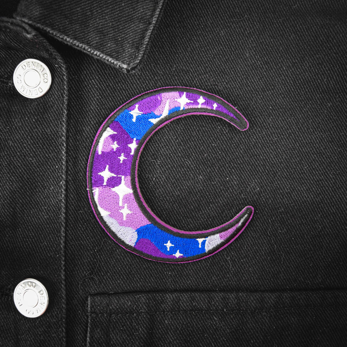 GALAXY MOON PATCH - PACK OF 6 - Extreme Largeness Wholesale