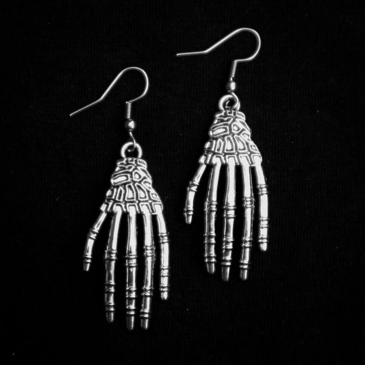 SKELETON HAND EARRINGS - PACK OF 5 - Extreme Largeness Wholesale