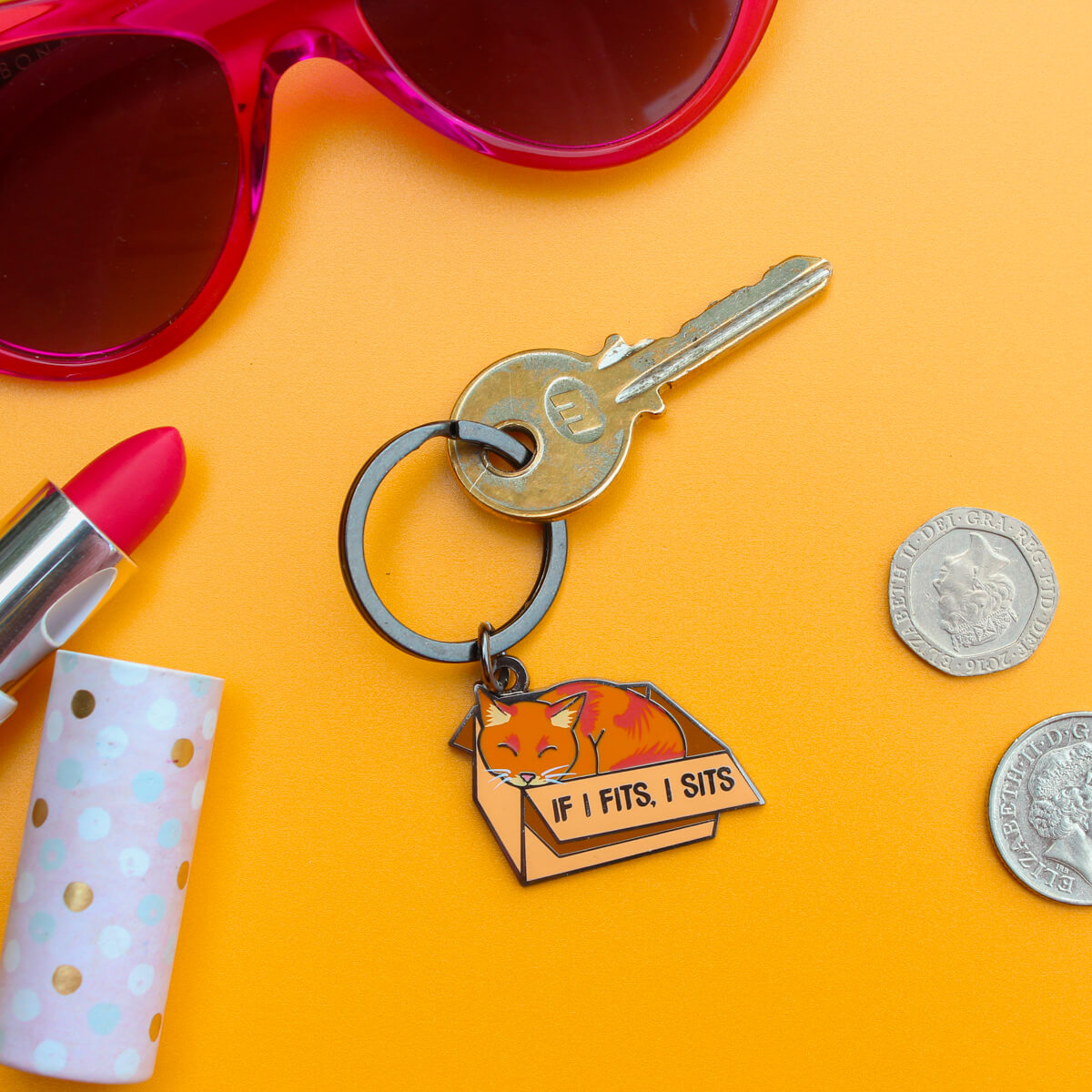IF I FITS I SITS KEYRING - PACK OF 5 - Extreme Largeness Wholesale