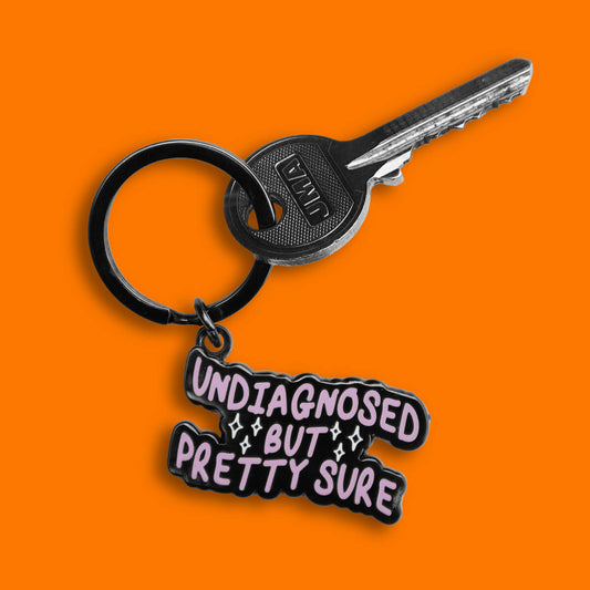 UNDIAGNOSED BUT PRETTY SURE KEYRING - PACK OF 5 - Extreme Largeness Wholesale