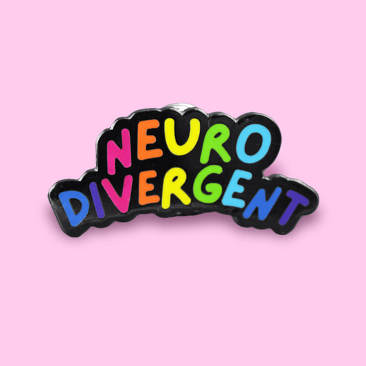 NEURODIVERGENT ENAMEL PIN - PACK OF 5 - Extreme Largeness Wholesale