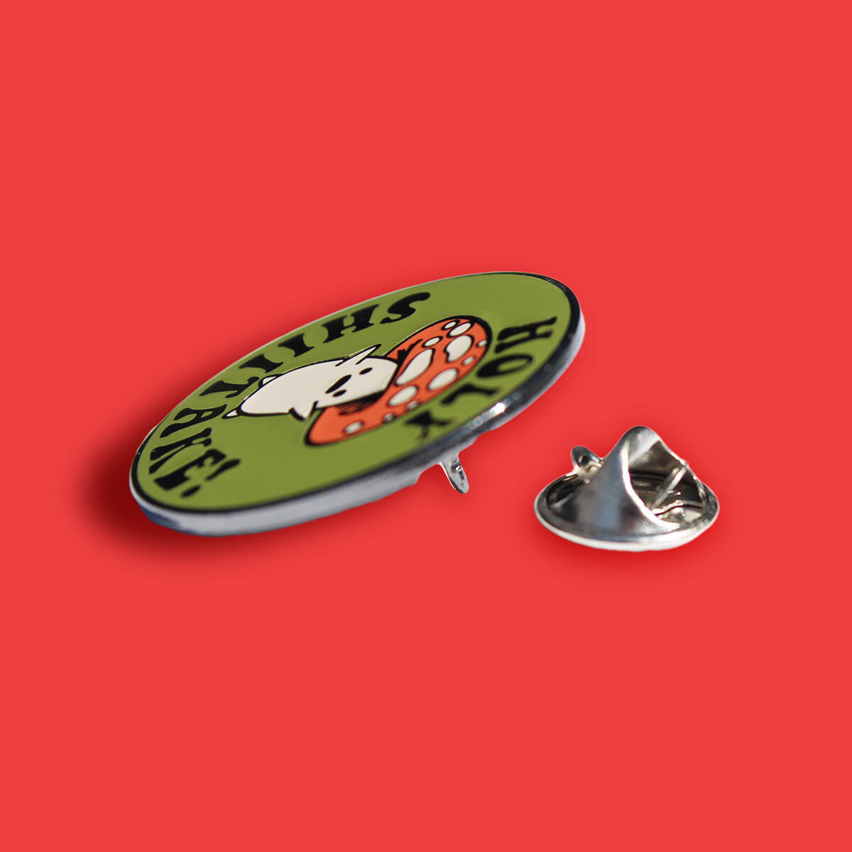 Holy Shiitake Enamel Pin | Extreme Largeness Wholesale
