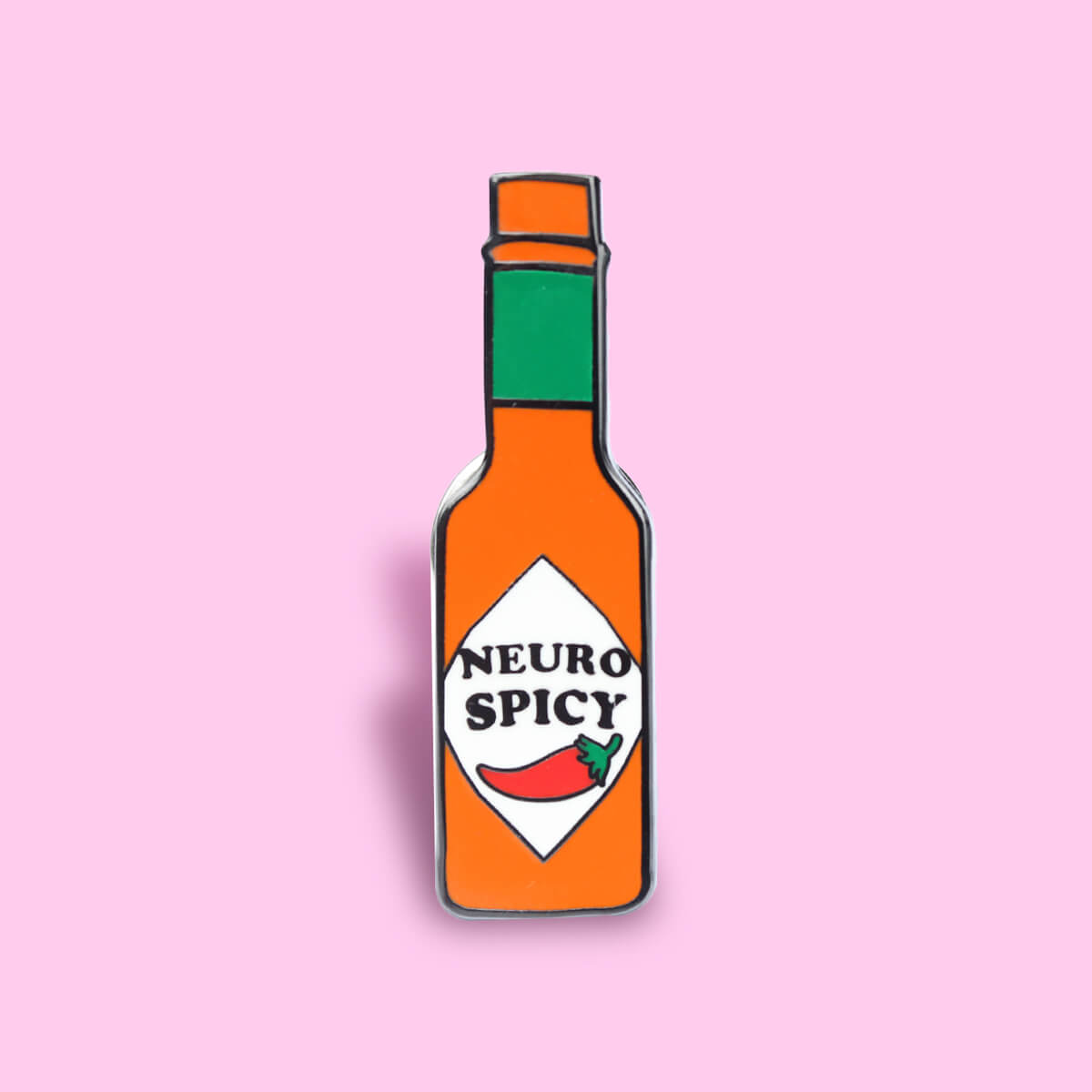 NEURO SPICY BOTTLE ENAMEL PIN - PACK OF 5 - Extreme Largeness Wholesale
