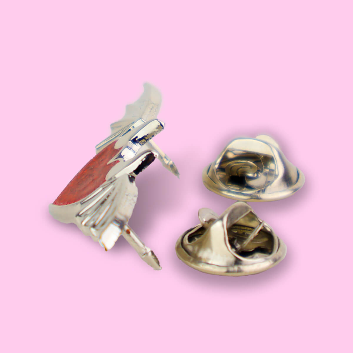 DEVIL HEART WITH WINGS ENAMEL PIN - PACK OF 5 - Extreme Largeness Wholesale