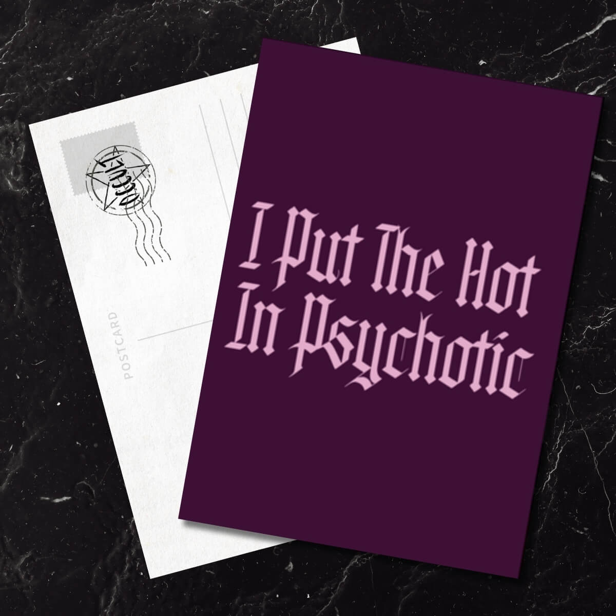 PSYCHOTIC POSTCARD - PACK OF 5