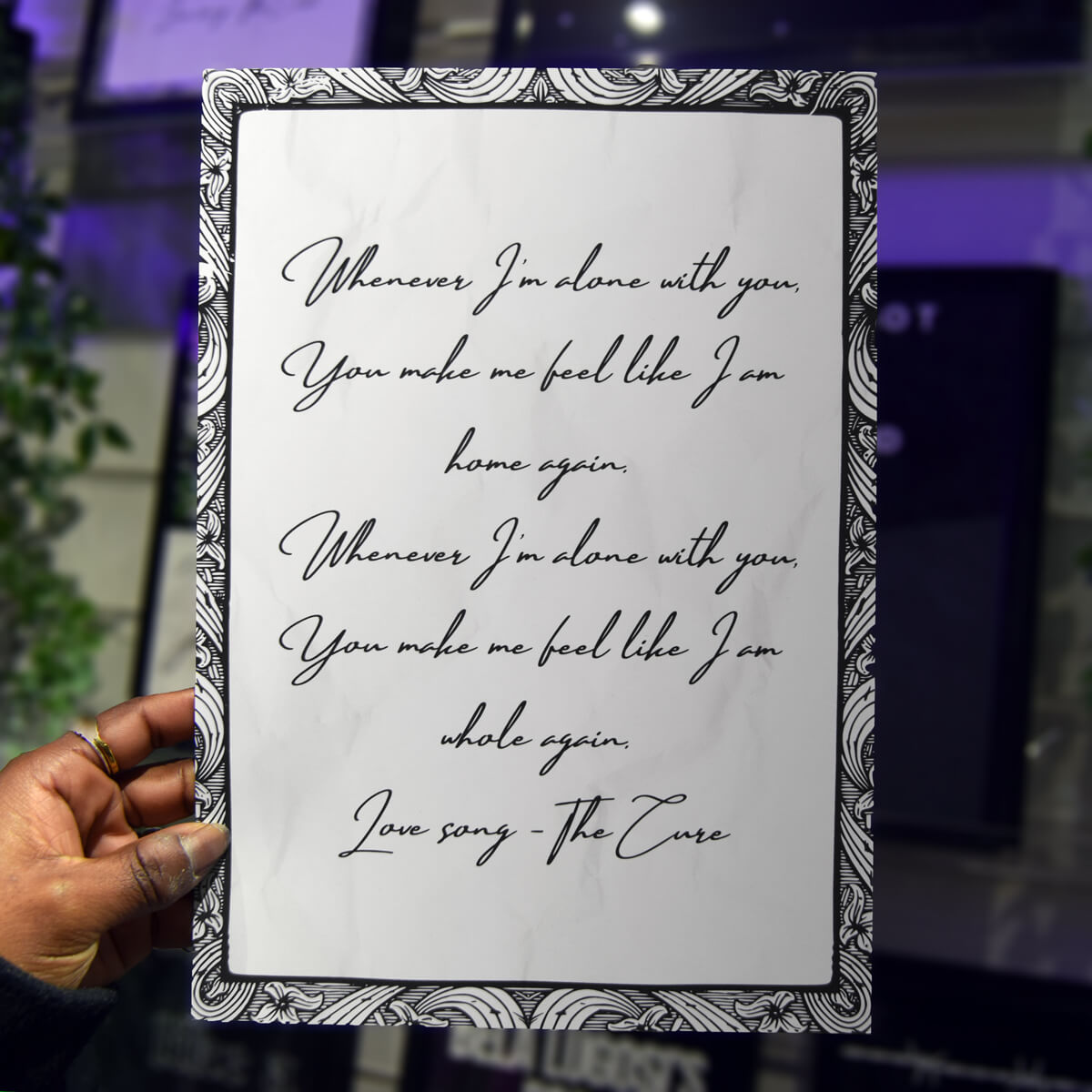 LOVESONG A4 PRINT - PACK OF 3 - Extreme Largeness Wholesale