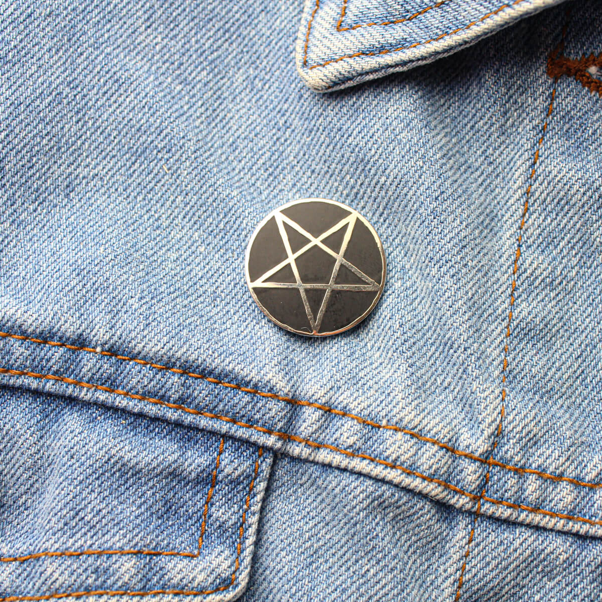 PENTAGRAM ENAMEL PIN - PACK OF 5 - Extreme Largeness Wholesale