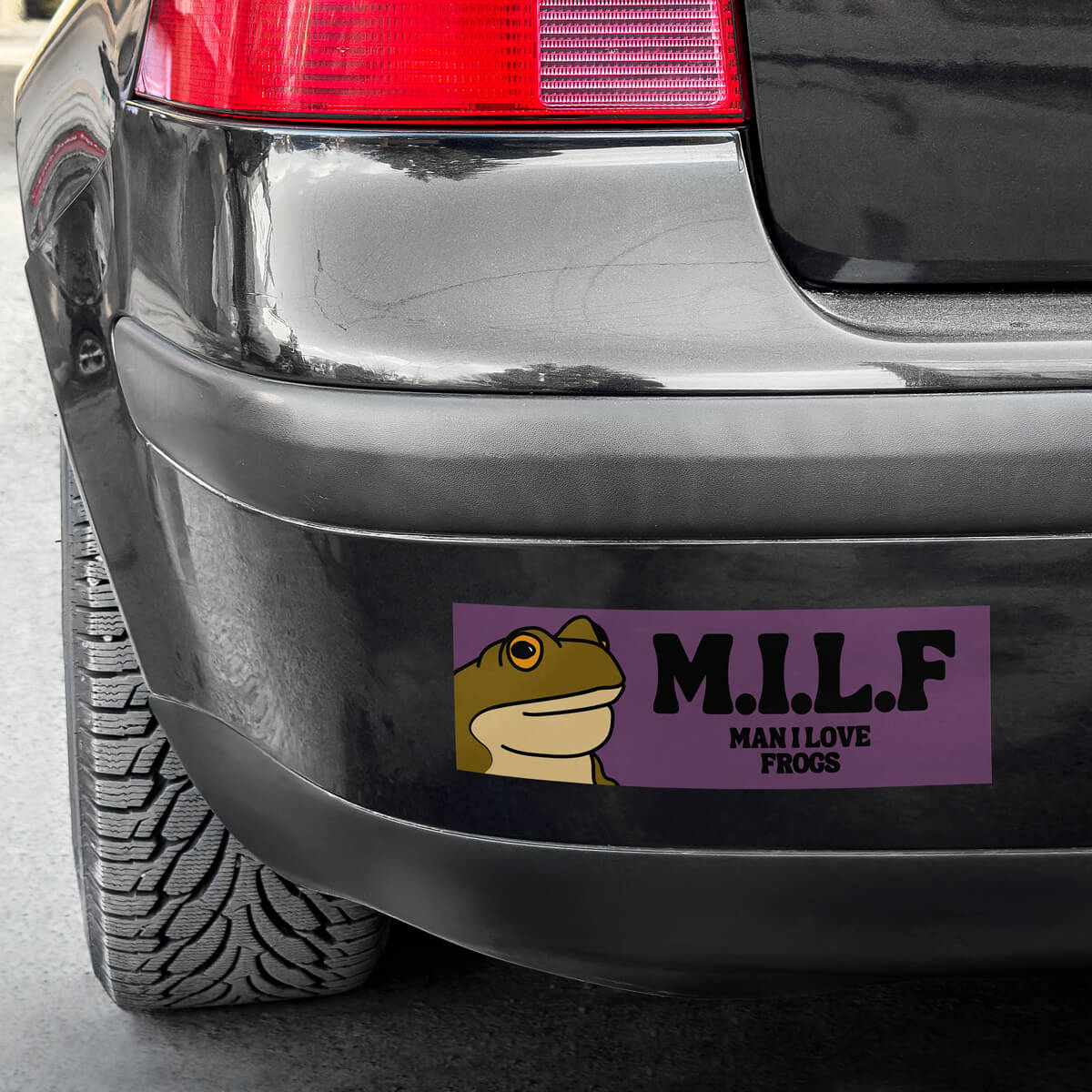 M.I.L.F MAN I LOVE FROGS BUMPER STICKER - PACK OF 5 - Extreme Largeness Wholesale