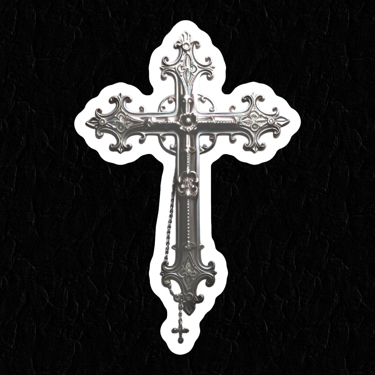 Gothic Cross Sticker • Extreme Largeness Wholesale