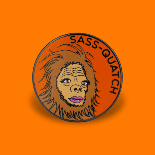 SASS-QUATCH ENAMEL PIN - PACK OF 5 - Extreme Largeness Wholesale
