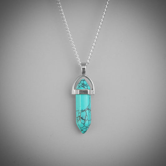 TURQUOISE WAND NECKLACE - PACK OF 5 - Extreme Largeness Wholesale