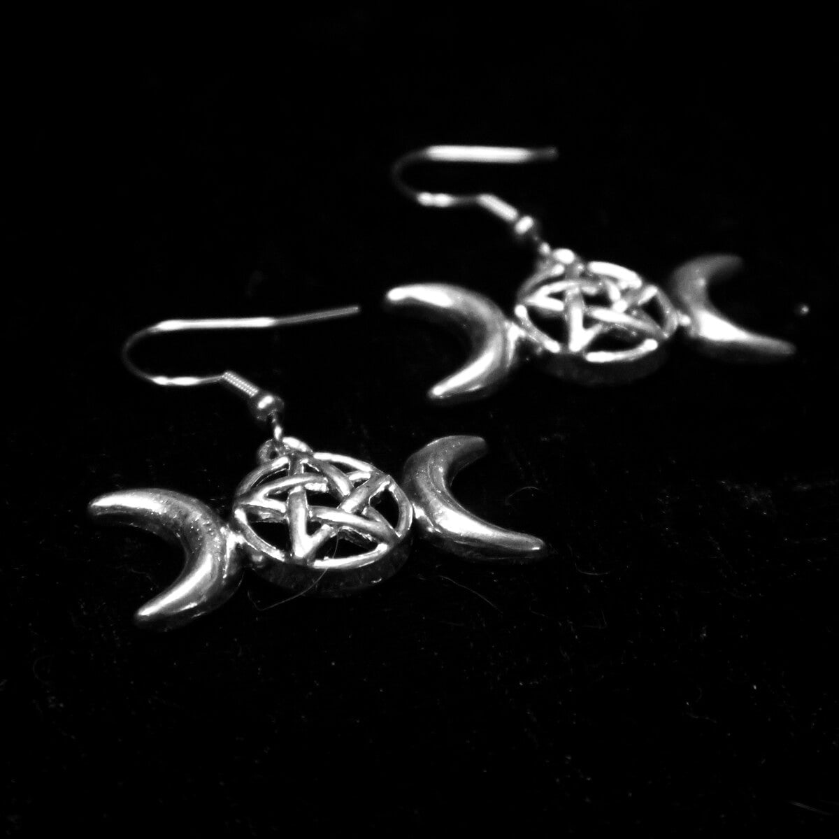 PENTAGRAM & MOONS EARRINGS - PACK OF 5