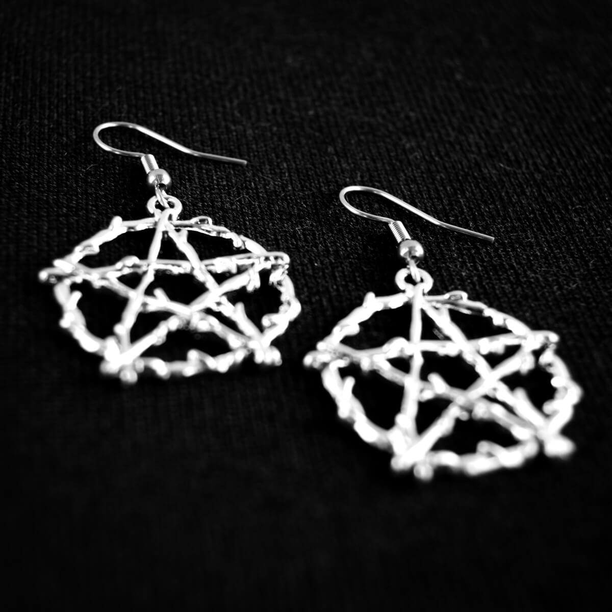 WICCA PENTAGRAM EARRINGS - PACK OF 5