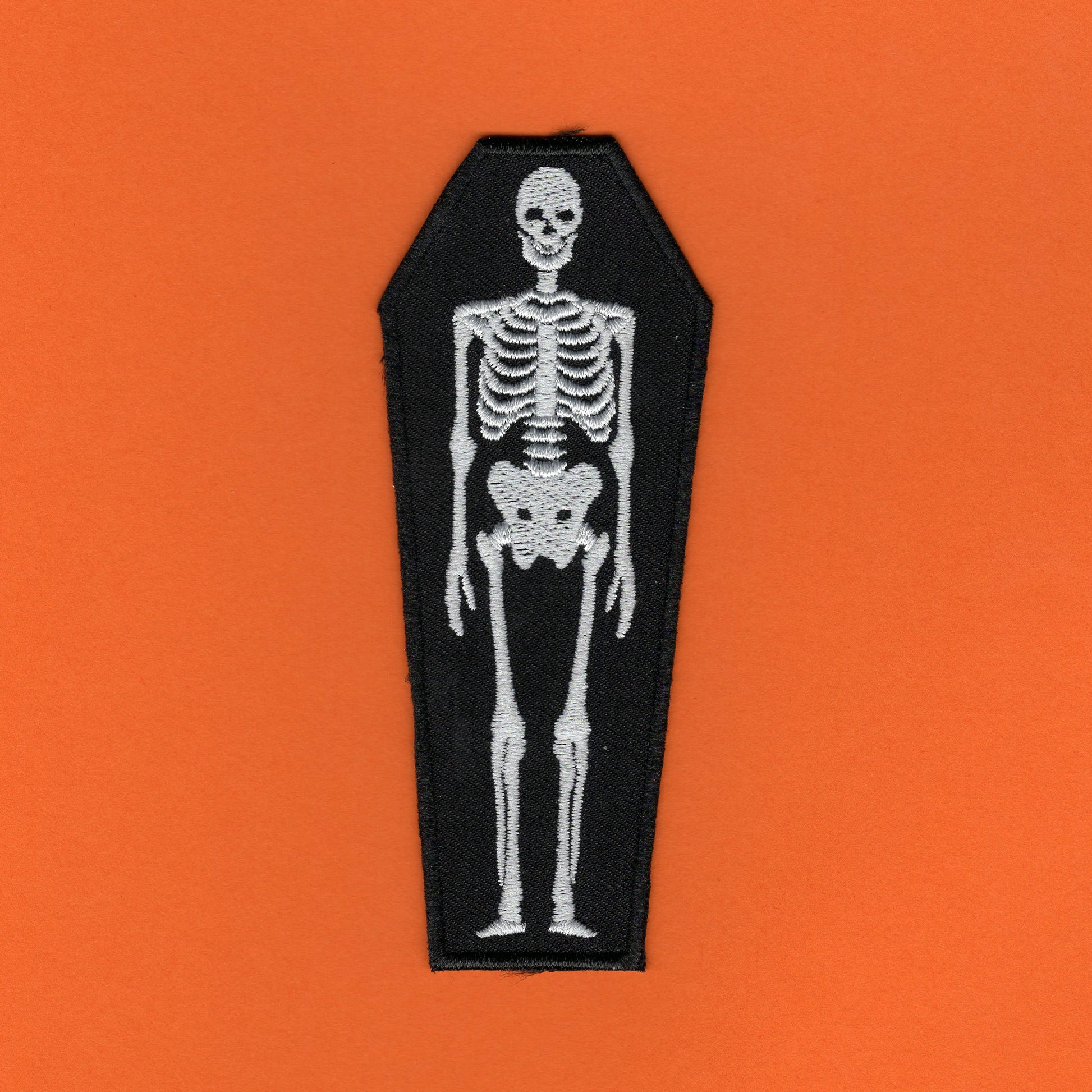 SKELETON COFFIN PATCH - PACK OF 6 - Extreme Largeness Wholesale