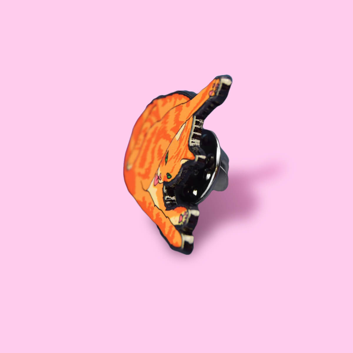 CAT LICKING BUTT ENAMEL PIN - PACK OF 5 - Extreme Largeness Wholesale