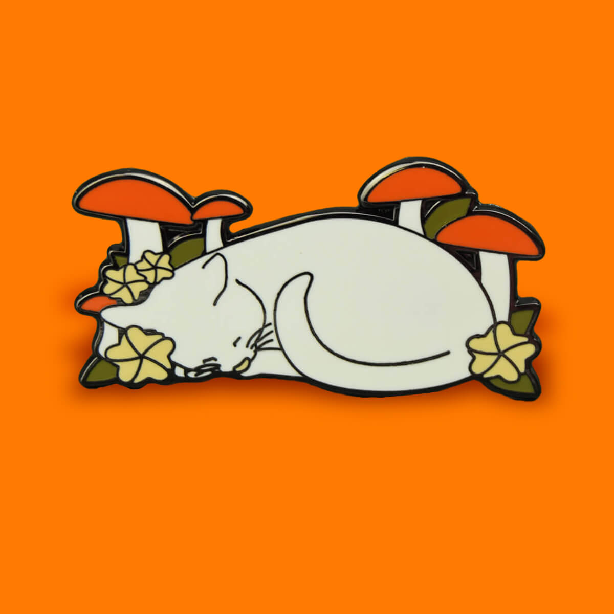 CAT IN NATURE ENAMEL PIN - PACK OF 5 - Extreme Largeness Wholesale