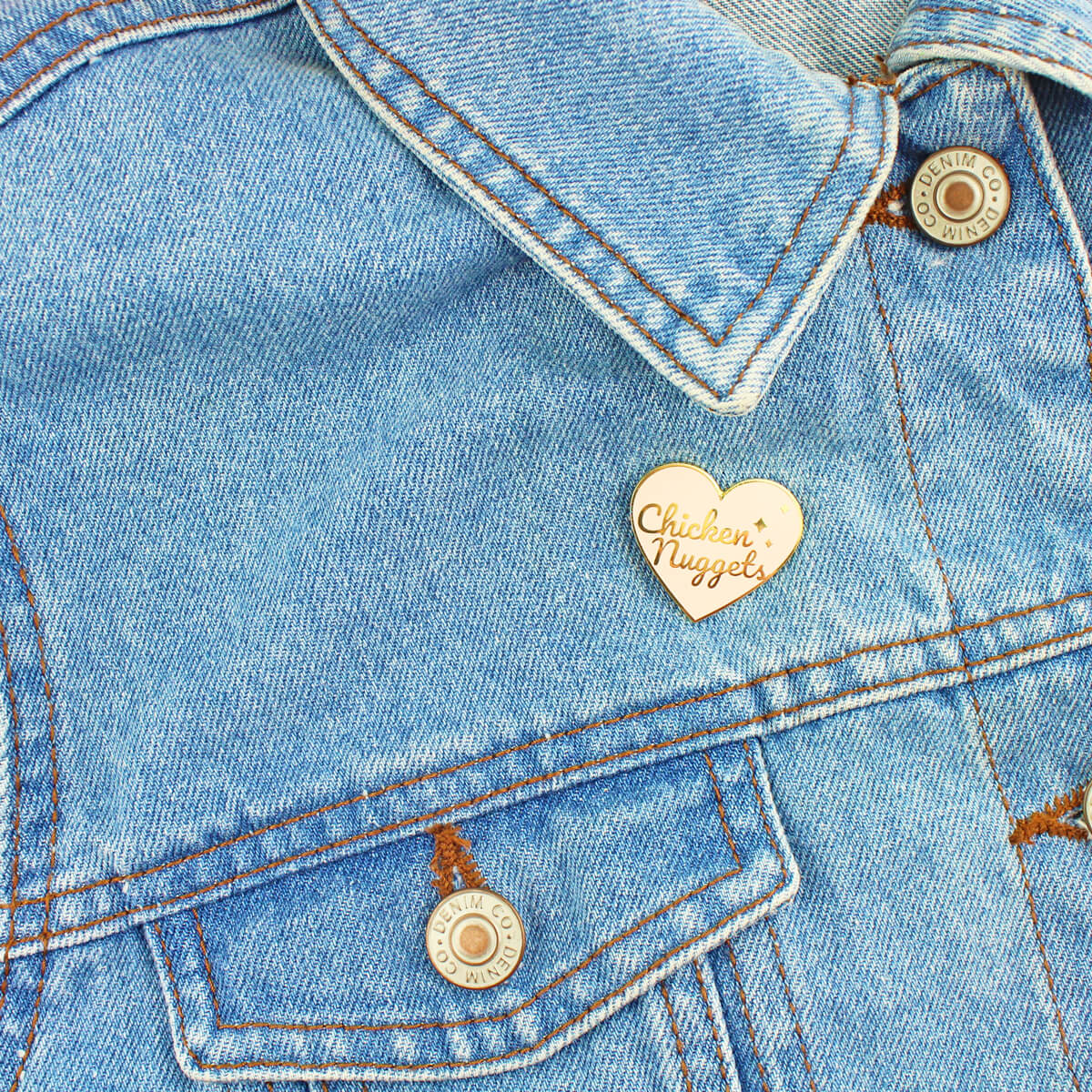 Chicken Nuggets Enamel Pin | Extreme Largeness Wholesale