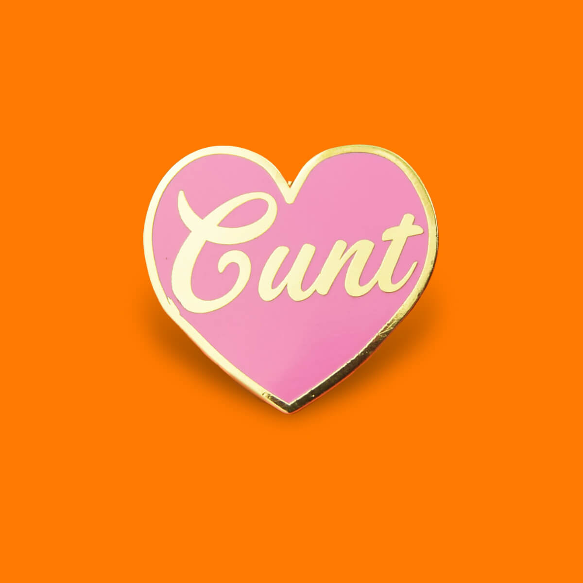 CUNT HEART ENAMEL PIN - PACK OF 5 - Extreme Largeness Wholesale