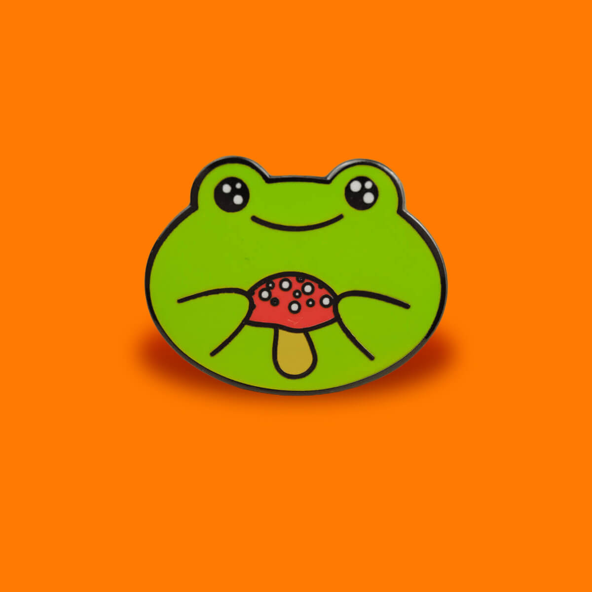 FROG & MUSHROOM ENAMEL PIN - PACK OF 5 - Extreme Largeness Wholesale