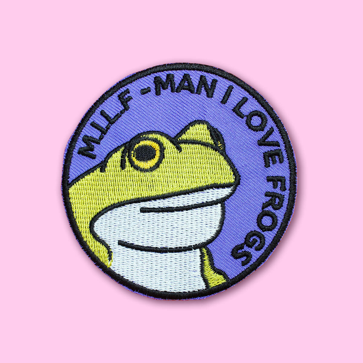 MILF MAN I LOVE FROGS PATCH - PACK OF 6 - Extreme Largeness Wholesale