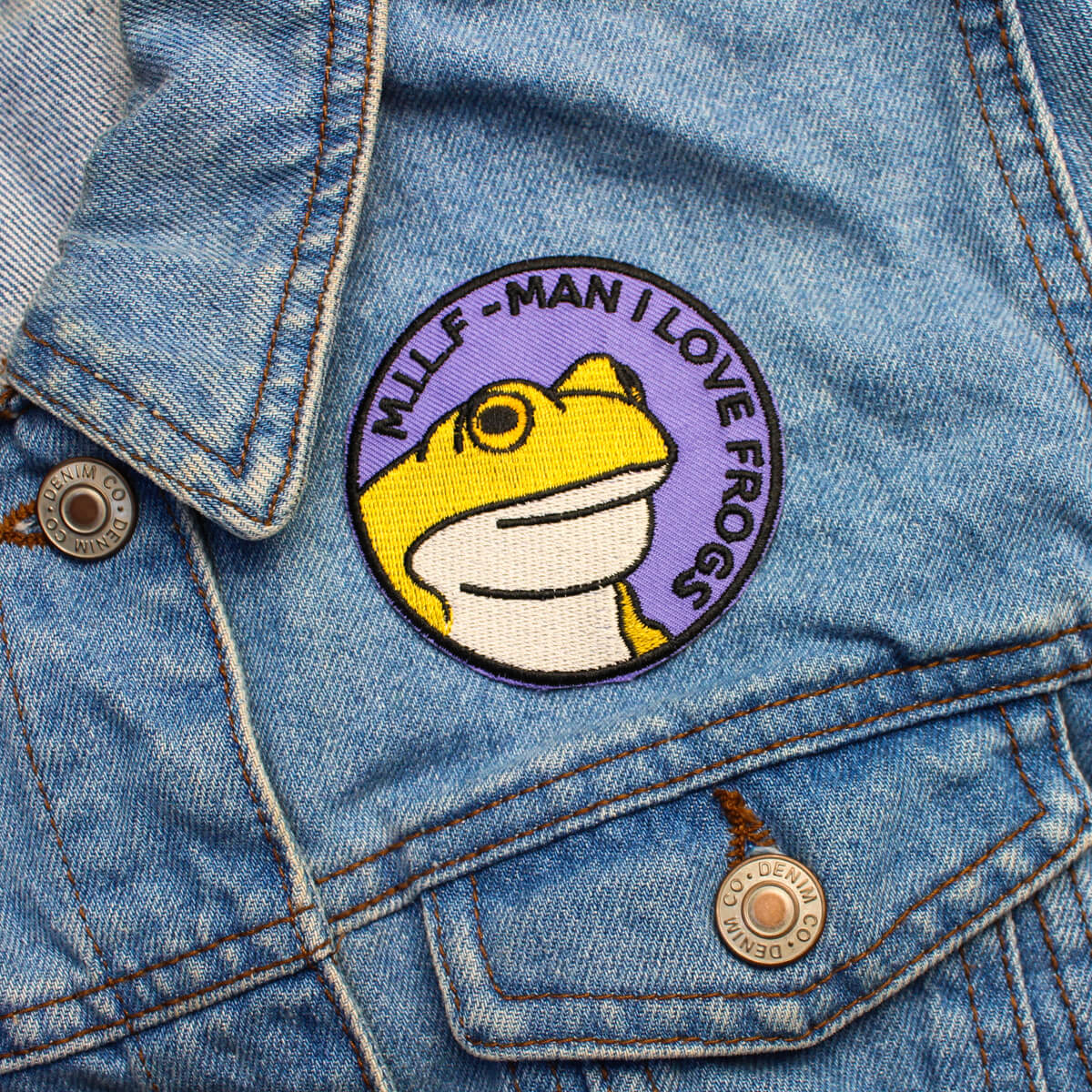 MILF MAN I LOVE FROGS PATCH - PACK OF 6 - Extreme Largeness Wholesale