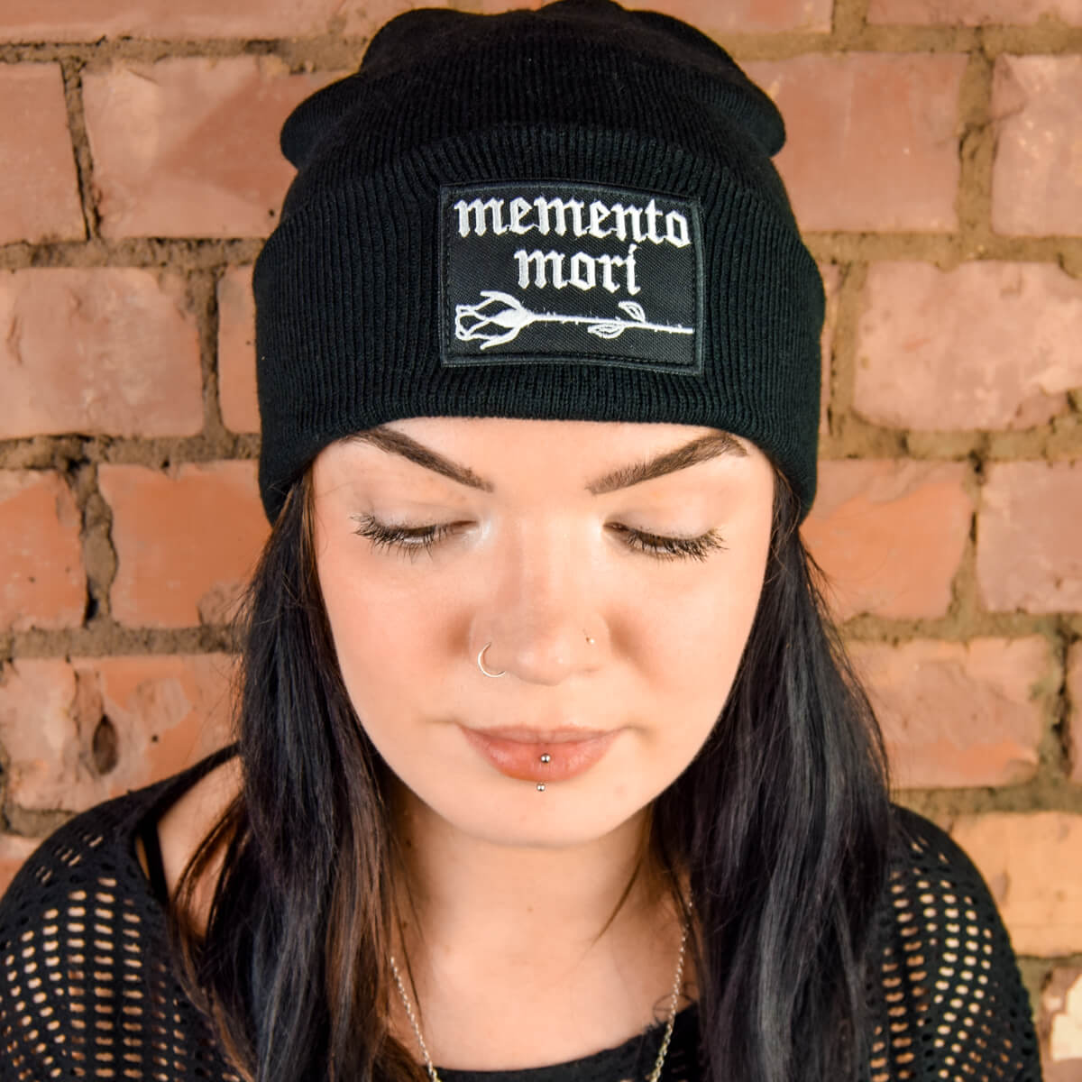 MEMENTO MORI BLACK BEANIE - PACK OF 3