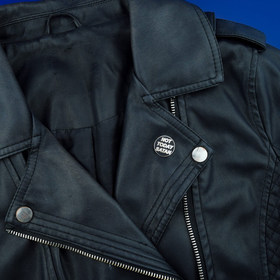 NOT TODAY SATAN PIN - PACK OF 5 - Extreme Largeness Wholesale