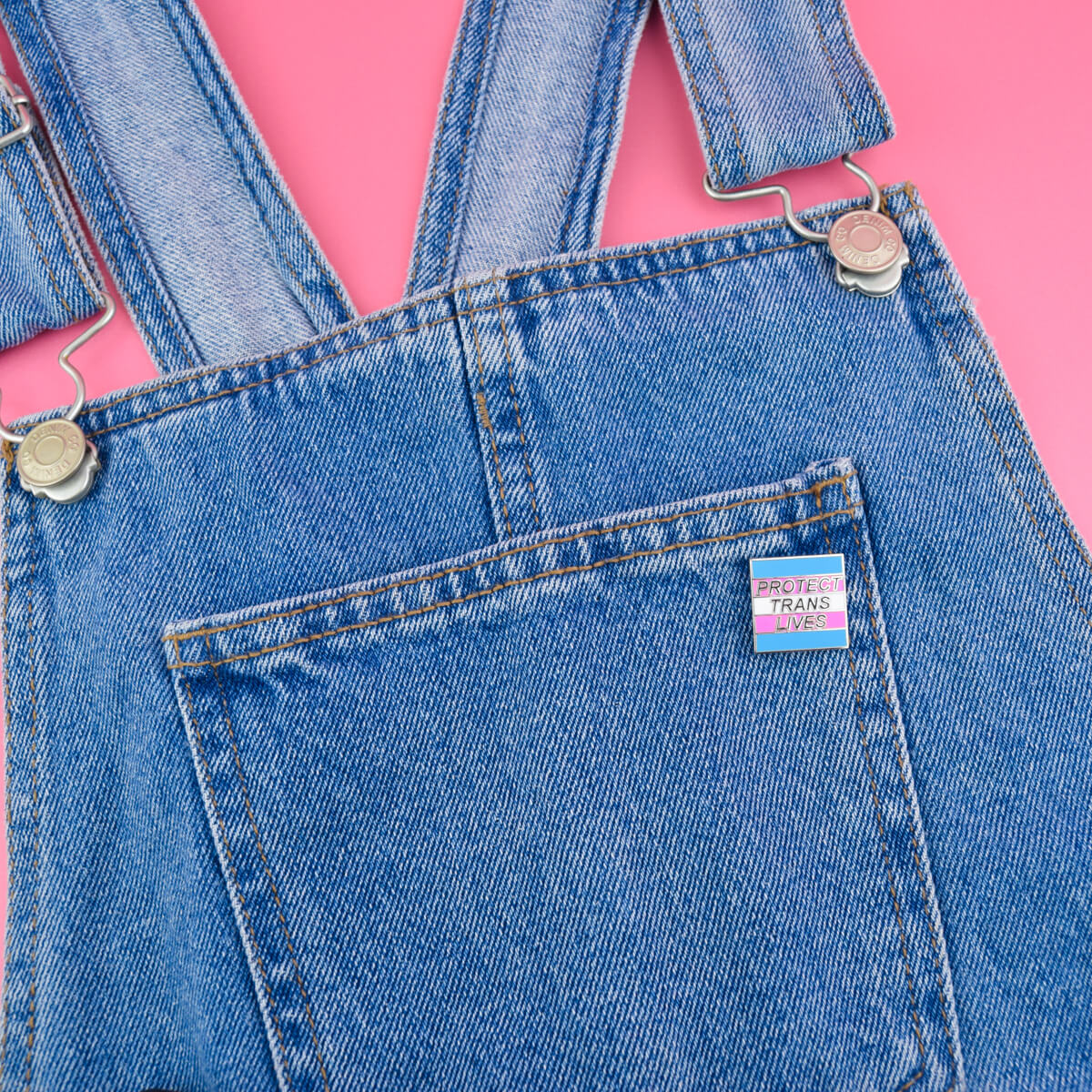 PROTECT TRANS LIVES PIN - PACK OF 5 - Extreme Largeness Wholesale