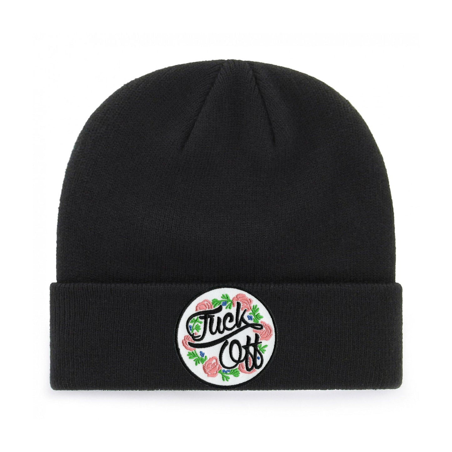FUCK OFF FLORAL BEANIE - PACK OF 3 - Extreme Largeness Wholesale