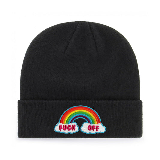 FUCK OFF RAINBOW BEANIE - PACK OF 3 - Extreme Largeness Wholesale