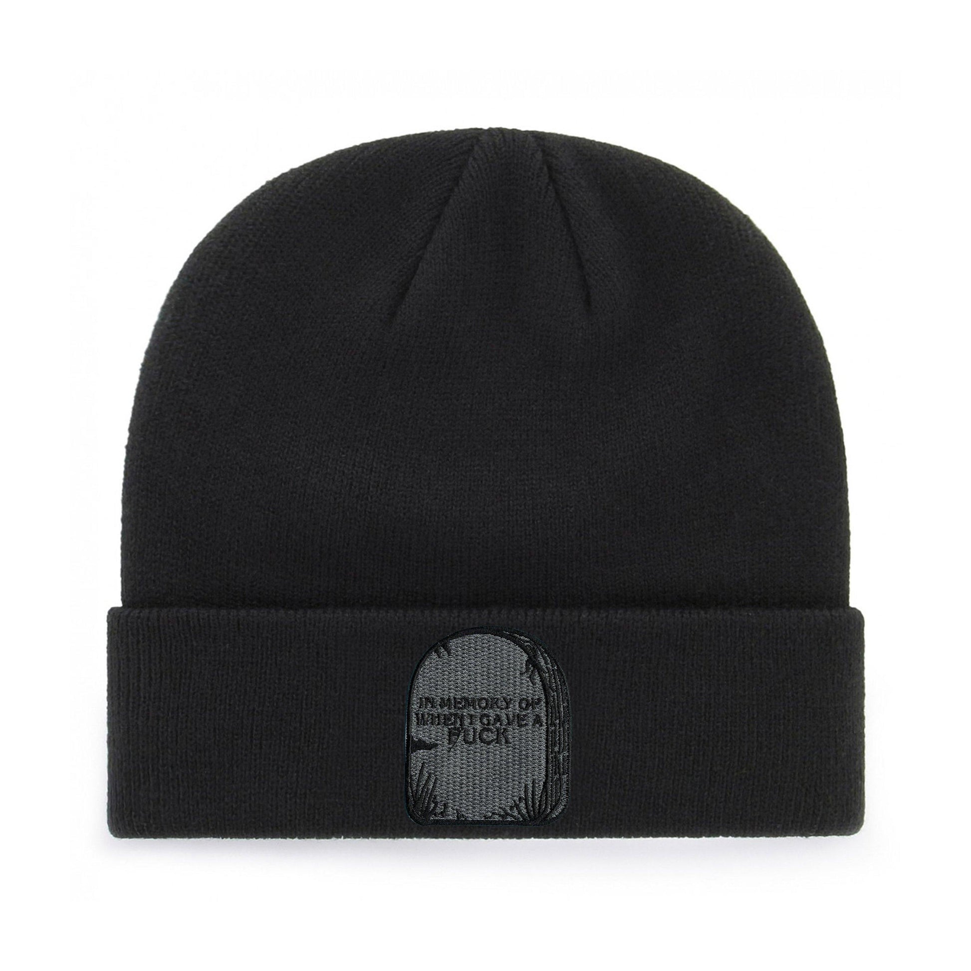 IN MEMORY OF WHEN I GAVE A FUCK BEANIE - PACK OF 3 - Extreme Largeness Wholesale