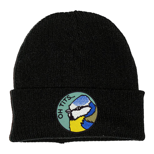 OH TITS PATCH BLACK BEANIE - PACK OF 3