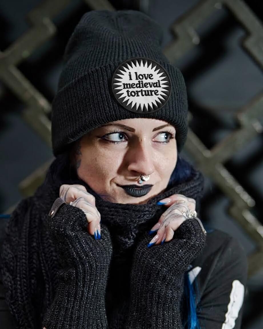 I LOVE MEDIEVAL TORTURE BEANIE - PACK OF 3 - Extreme Largeness Wholesale