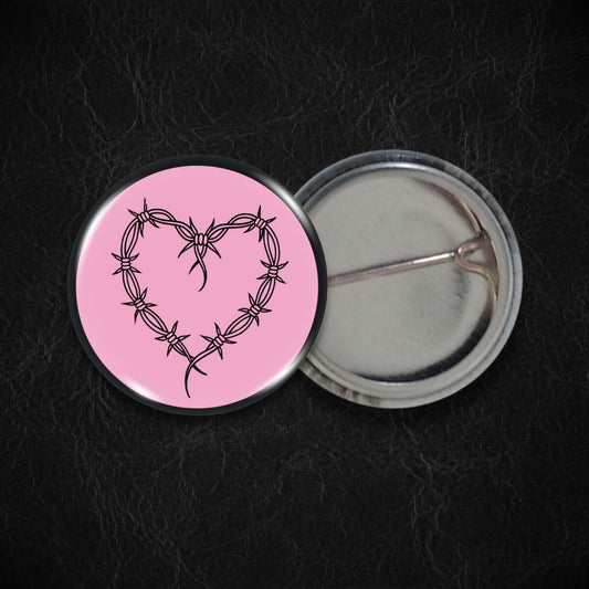 Barbed Wire Heart Badge • Extreme Largeness Wholesale