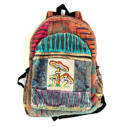 MULTI FABRIC MUSHROOM RUCKSACK