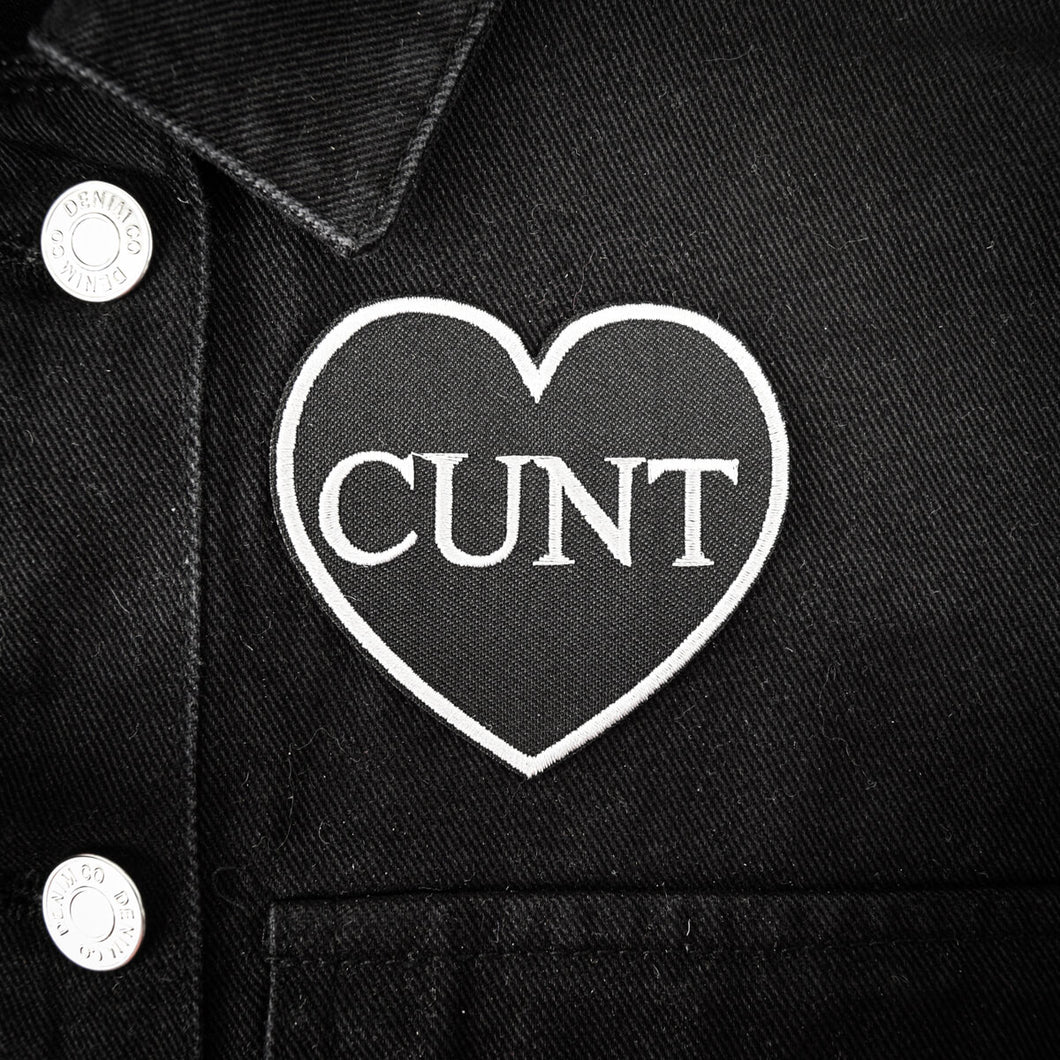 CUNT BLACK HEART PATCH - PACK OF 6