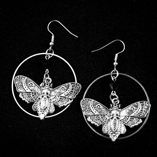 Moth Hoop Earrings | Extreme Largeness Wholesale