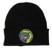 NO KISSES, JUST HISSES PATCH BLACK BEANIE - PACK OF 3