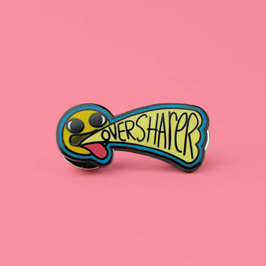 OVERSHARER ENAMEL PIN - PACK OF 5