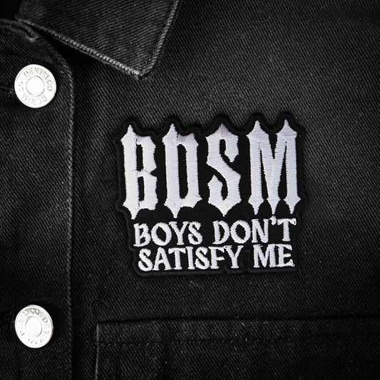 BDSM BOYS DON'T SATISFY ME PATCH - PACK OF 6