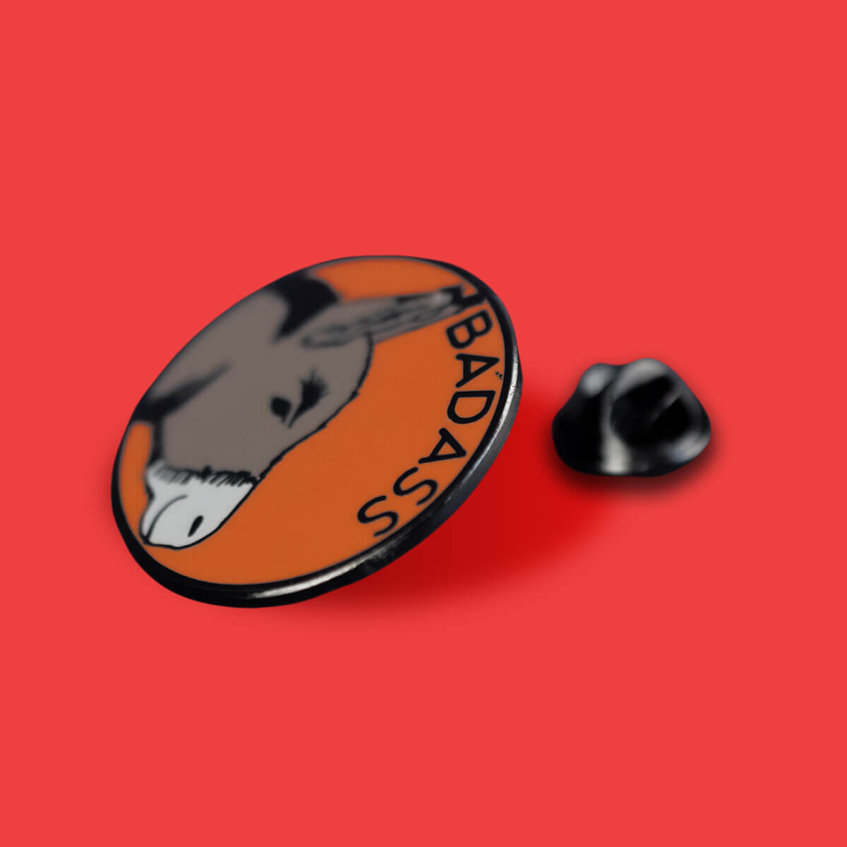 BAD ASS ENAMEL PIN - PACK OF 5 - Extreme Largeness Wholesale